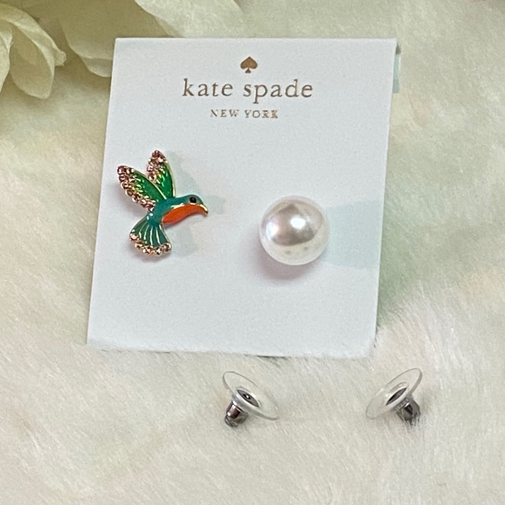 NEW KATE SPADE ♠️ REVERSIBLE SCENIC ROUTE EARRINGS - Picture 3 of 7